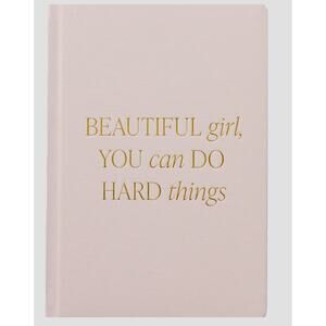 Beautiful Girl Fabric Journal - Pink